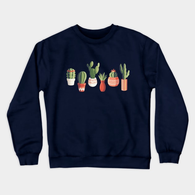 Cactus Line-Up Crewneck Sweatshirt by Abbilaura